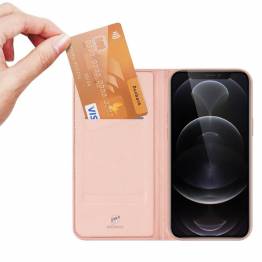  Dux Ducis Skin Pro Bookcase-typecover til iPhone 13 Pro pink