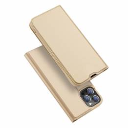 Dux Ducis Skin Pro Bookcase-typecover til iPhone 13 Pro Max i guld