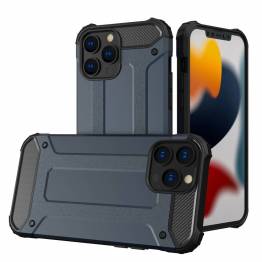 Hybrid Armor Tough Rugged Cover til iPhone 13 Pro Max blå