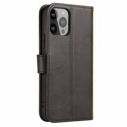  Elegant bookcase cover med klap og kickstand til iPhone 13 Pro Max sort