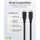 Goobay USB-C kabel 100W PD - USB4 - 40 Gbit/s - 2m - Svart