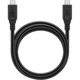 Goobay USB-C kabel 100W PD - USB4 - 40 Gbit/s - 2m - Svart