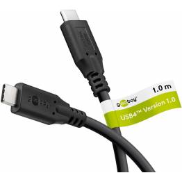  Goobay USB-C kabel 100W PD - USB4 - 40 Gbit/s - 2m - Svart