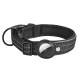 Halsband med AirTag hållare och reflex f...