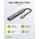 Goobay slank 5-i-1 USB-C 3.2 hub till 2x USB-C och 3x USB-A - 5 Gbit/s