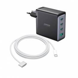 Joyroom GaN 4-portars USB-C/USB 100W PD Mac-laddare med 1,2 m USB-C-kabel