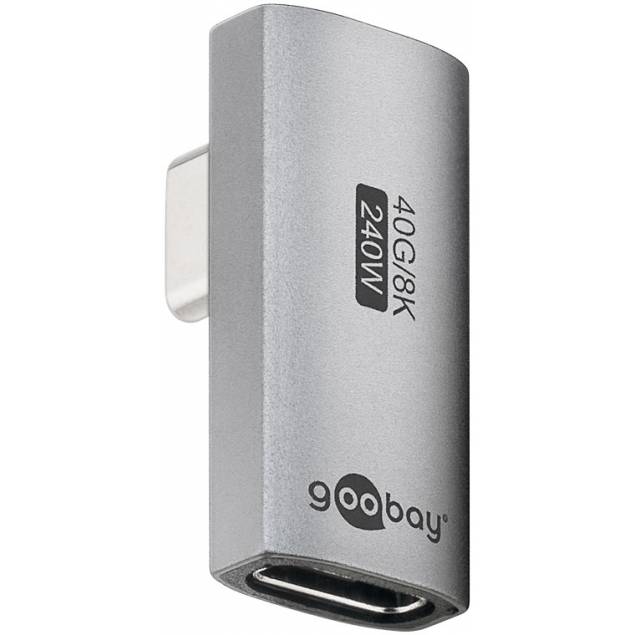 USB-C 4.0-adapter med 90° roterad vinkel - 240W / 40Gbps / 8K