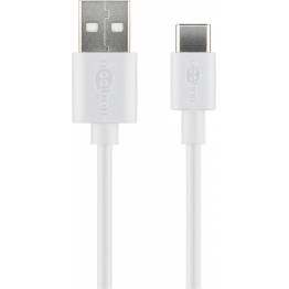 GooBay USB-C till USB 2.0 kabel - 2 meter - Vit