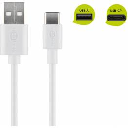  GooBay USB-C till USB 2.0 kabel - 2 meter - Vit