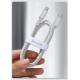 Baseus USB-C till Lightning kabel - 1m - Vit