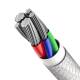 Baseus USB-C till Lightning kabel - 1m - Vit