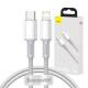 Baseus USB-C till Lightning kabel - 1m - Vit