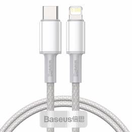 Baseus USB-C till Lightning kabel - 1m - Vit