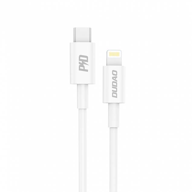 Dudao USB-C till Lightning kabel - 1m - Vit