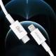 Dudao USB-C till Lightning kabel - 1m - Vit