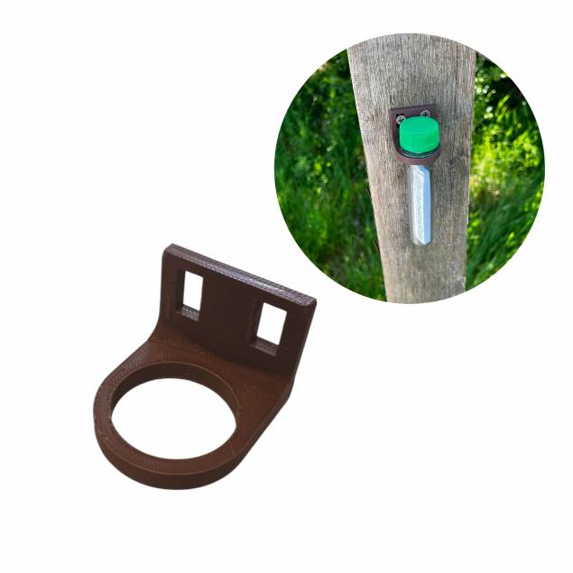 Petling hållare för montering med skruvar eller rem - 3D printad - Brun Petling hållare för montering med skruvar eller rem - 3D printad - Brun