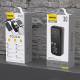 Dudao K15Max powerbank 30.000mAh med USB-C och Lightning kabel - 22,5W PD+QC - Svart