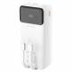 Dudao K15Max powerbank 30.000mAh med USB-C och Lightning kabel - 22,5W PD+QC - Svart