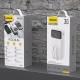 Dudao K15Max powerbank 30.000mAh med USB-C och Lightning kabel - 22,5W PD+QC - Svart