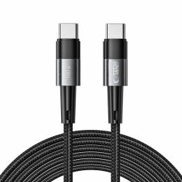 Tech-Protect UltraBoost Evo vävt USB-C kabel 100W PD laddningskabel - Svart - 3m