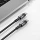 Tech-Protect UltraBoost Evo vävt USB-C kabel 100W PD laddningskabel - Svart - 3m