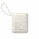 Joyroom mini powerbank med USB-C og Lightningkabel - 10.000mAh - 22.5W PD - Hvid