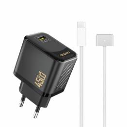 Dudao 65W GaN 4-port PD laddare - 2x USB-C / 2x USB - Vit