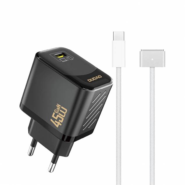 Dudao 65W GaN 4-port PD laddare - 2x USB-C / 2x USB - Vit Dudao 65W GaN 4-port PD laddare - 2x USB-C / 2x USB - Vit