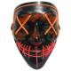 Halloween LED-mask - 2-färgad - Orange/Lila