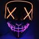 Halloween LED-mask - 2-färgad - Orange/Lila