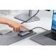Baseus USB-C 6-i-1 hub: 2xUSB, 2xUSB-C 100W PD, HDMI och RJ45 och On/Off knapp för skärm