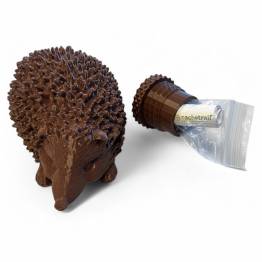 Pinnsvin geocache beholder med plads til logrulle - 10cm - 3D printet