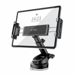 Justerbar iPad/tablet hållare för bilen med sugkopp och teleskoparm - 7-13"