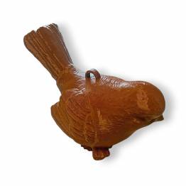  Fågel geocache behållare med rum för bison - 11cm - 3D printad - Brun