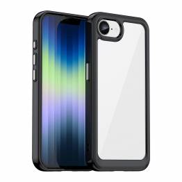 iPhone 16e fodral - Genomskinligt med svart ramme