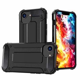 Extra skyddande iPhone 16e Hybrid Armor fodral - Svart