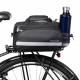 Cykelväska för bagagebärare med sidofack, regnskydd och bärrem - 27l