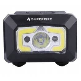  Superfire X30 uppladdningsbar och vattentät pannlampa med handsfree sensor - 340lm