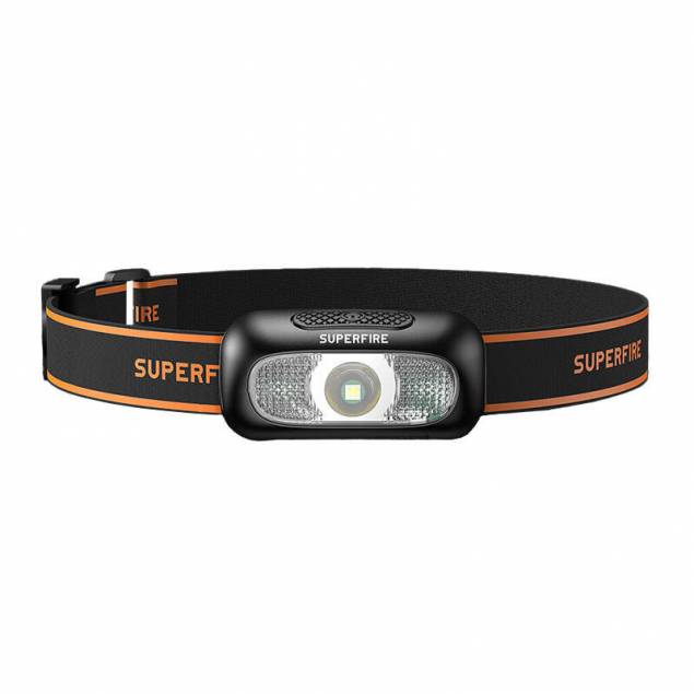 Superfire HL05-D uppladdningsbar och vattentät pannlampa - 110lm