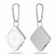 Pocket-size 3-i-1 Qi trådlös laddare - silver