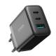 Joyroom 3-port laddare med 2x USB-C och 1x USB-A - QC+PD - 32W