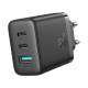 Joyroom 3-port laddare med 2x USB-C och 1x USB-A - QC+PD - 32W