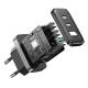 Joyroom 3-port laddare med 2x USB-C och 1x USB-A - QC+PD - 32W