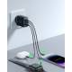 Joyroom 3-port laddare med 2x USB-C och 1x USB-A - QC+PD - 32W