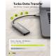 Goobay slank 4-i-1 USB-C hub med 4x USB-C 3.2 för data - 10 Gbit/s