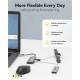 Goobay slank 4-i-1 USB-C hub med 4x USB-C 3.2 för data - 10 Gbit/s