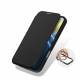 DUX DUCIS iPhone 16 MagSafe-fodral med RFID-kortplats och klaff - Klar/Svart