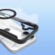 DUX DUCIS iPhone 16 MagSafe-fodral med RFID-kortplats och klaff - Klar/Svart