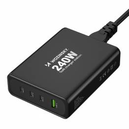  Wozinsky 65W GaN PD-laddare med 2x USB-C och 1x USB-A portar