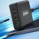 Wozinsky 65W GaN PD-laddare med 2x USB-C och 1x USB-A portar